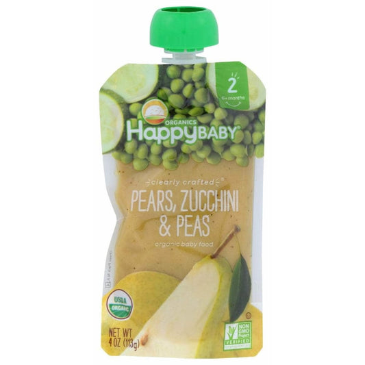 HAPPY BABY Happy Baby S2 Pear Zucchini Pea Org, 4 Oz