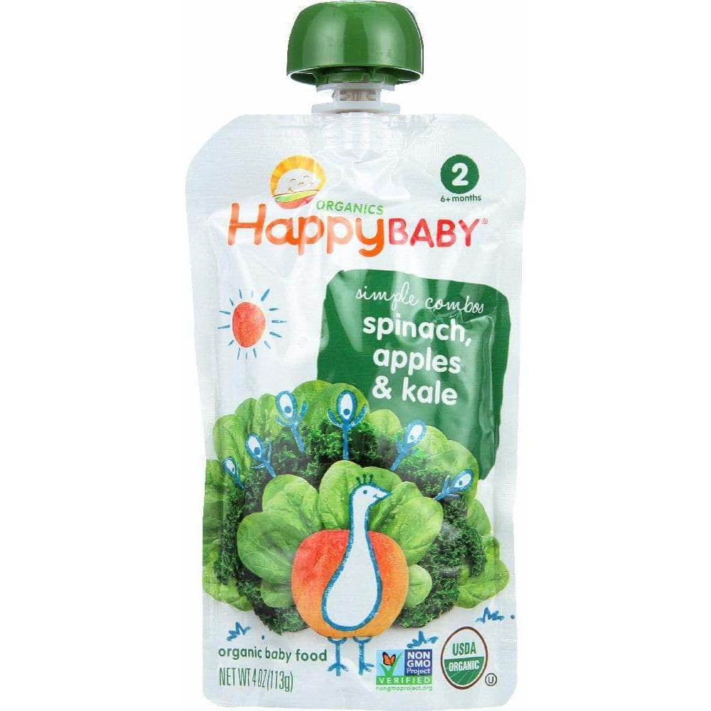 Happy Baby Happy Baby Simple Combos Apples, Spinach & Kale 4 OZ