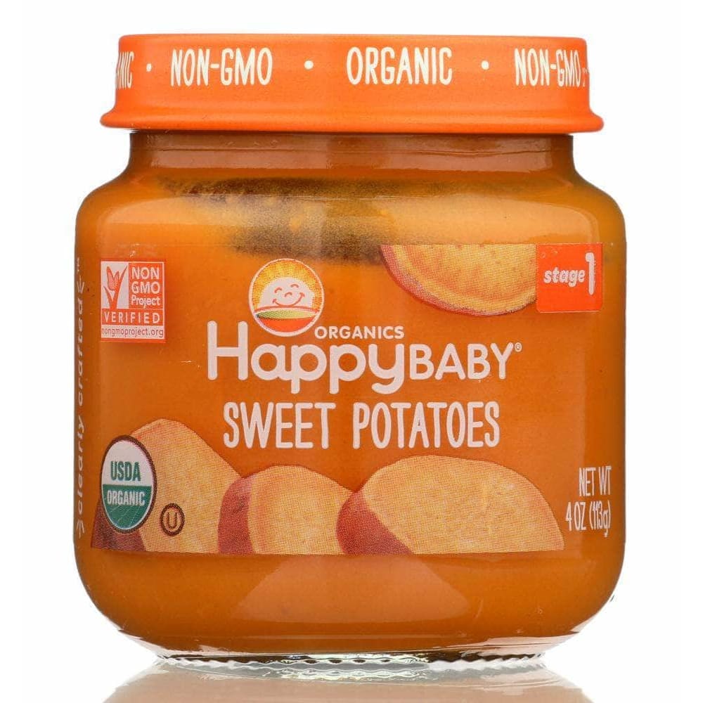 Happy Baby Happy Baby Stage 1 Sweet Potatoes Baby Food in Jar, 4 oz