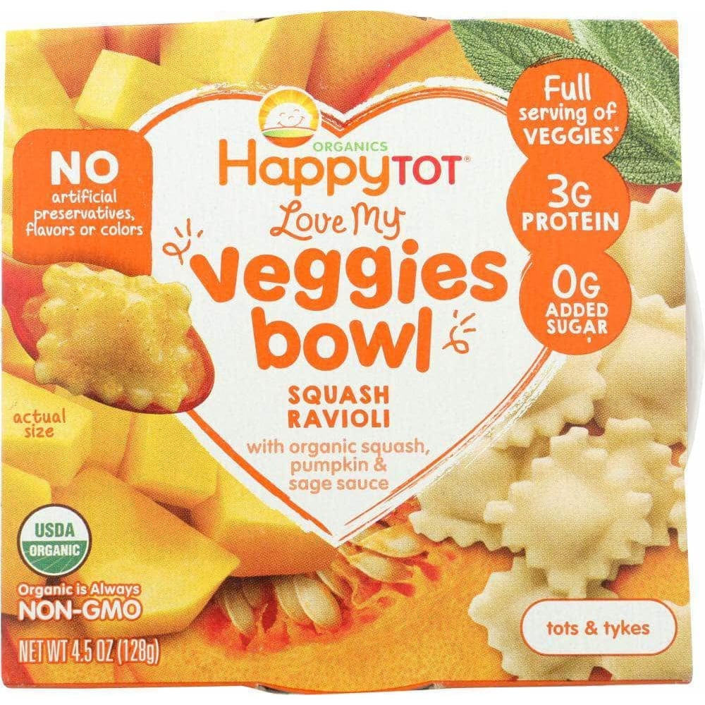 Happy Family Brands Happy Baby Veggies Bowl Ravioli Squash, 4.5 oz