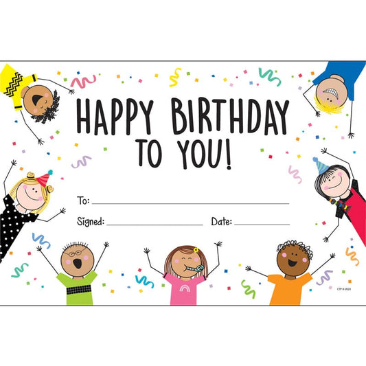 Happy Birthday Awards (Pack of 8) - Awards - Creative Teaching Press