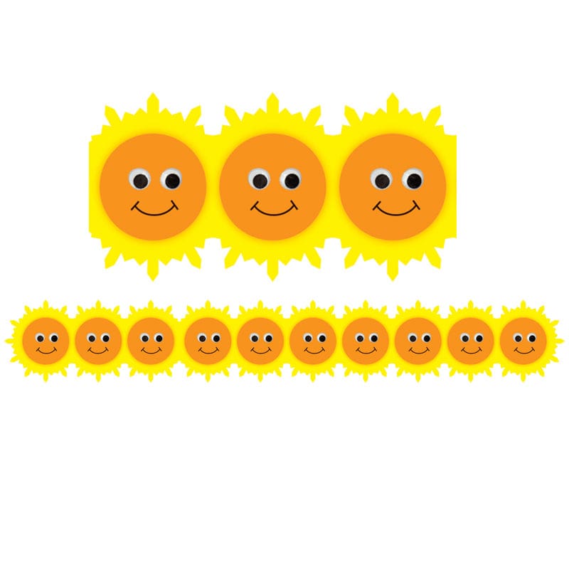 Happy Sun Die Cut Border (Pack of 8) - Border/Trimmer - Hygloss Products Inc.