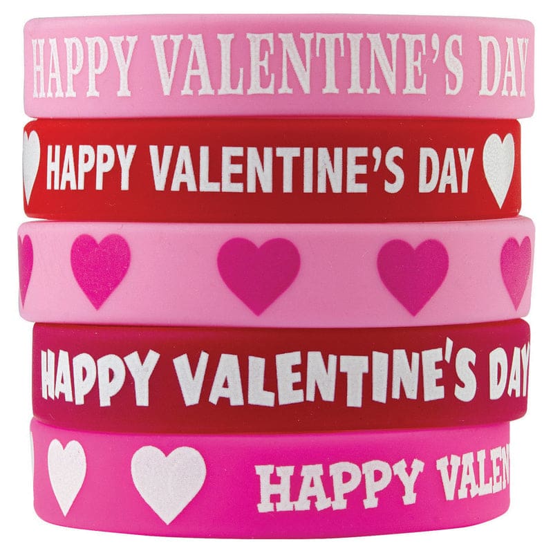 Happy Valentines Day Wristbands (Pack of 10) - Novelty - Teacher Created Resources