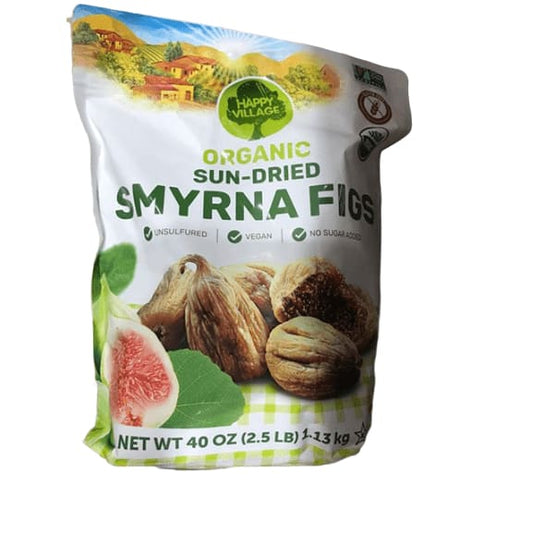Happy Village Organic Sun-Dried Figs, 40 oz - ShelHealth.Com