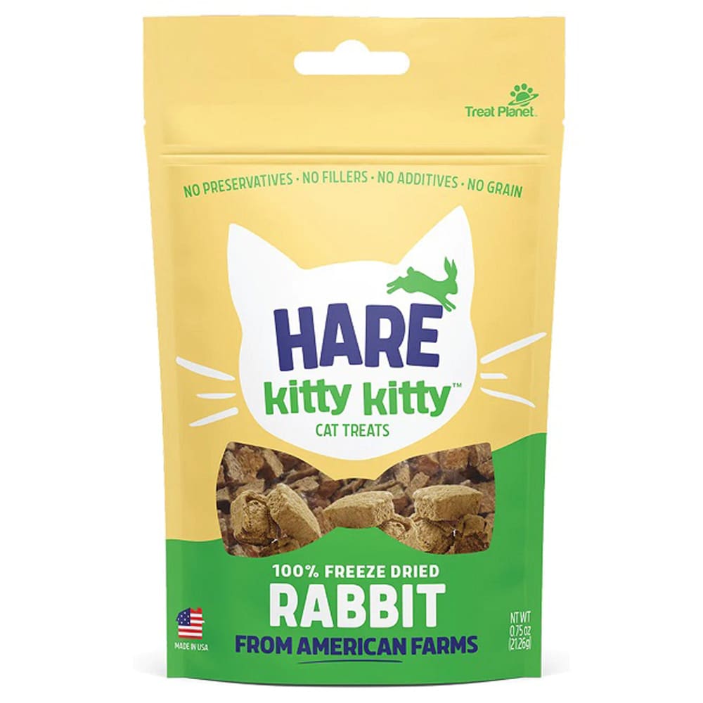 Hare Kitty Kitty 100% Freeze-Dried Rabbit Treat 0.9oz. - Pet Supplies - Hare