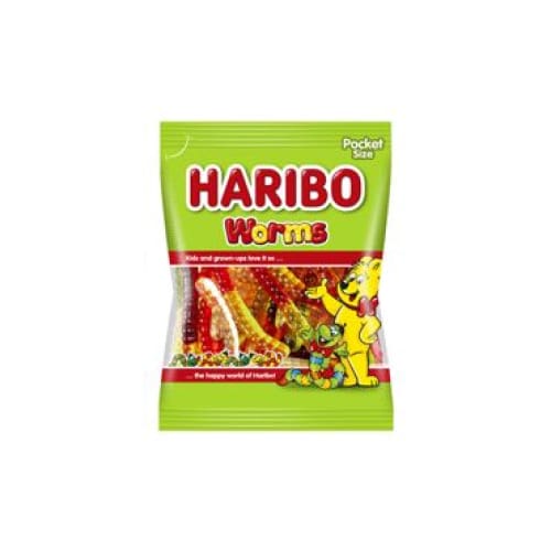 Haribo Various Flavor Gummy Worms 5.29 oz (150 g) - Haribo
