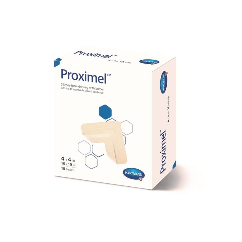 Hartmann Proximel Silicone With Border 4 X 4 Box of 10 - Wound Care >> Advanced Wound Care >> Silicone - Hartmann