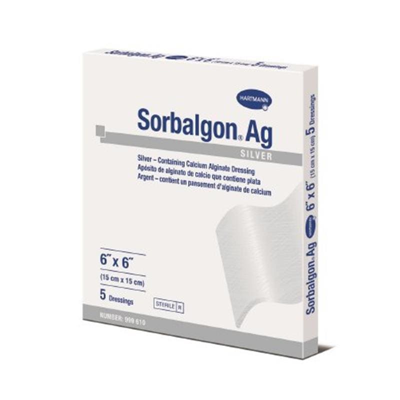 Hartmann Sorbalgon Ag 6X6 Silver Alginate - Wound Care >> Advanced Wound Care >> Silver Dressings - Hartmann