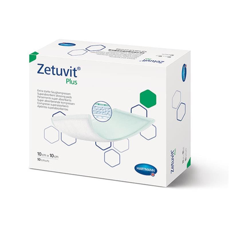 Hartmann Zetuvit Plus 4 X 4 Super Absorbent Box of 10 - Item Detail - Hartmann