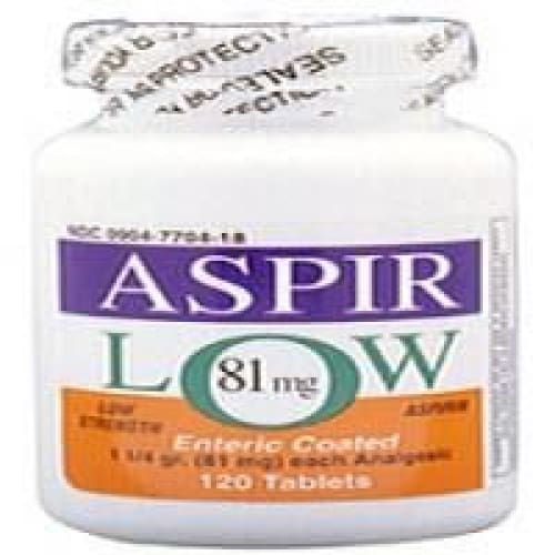 Harvard Drug Aspirin Low 81Mg Ec Tabs B120 Box of 120 (Pack of 4) - Over the Counter >> Pain Relief - Harvard Drug