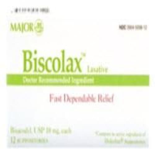 Harvard Drug Biscolax 10Mg Supp Bx12 Box of 12 (Pack of 3) - Over the Counter >> Gastrointestinal - Harvard Drug