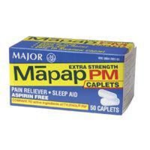 Harvard Drug Mapap Pm Caplets (Tylenol Pm) Box of 100 - Over the Counter >> Pain Relief - Harvard Drug