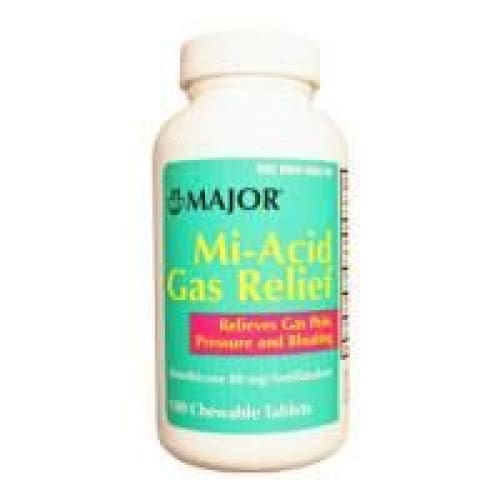 Harvard Drug Mi-Acid Gas 80Mg Tabs Simethic Box of 100 (Pack of 4) - Over the Counter >> Gastrointestinal - Harvard Drug
