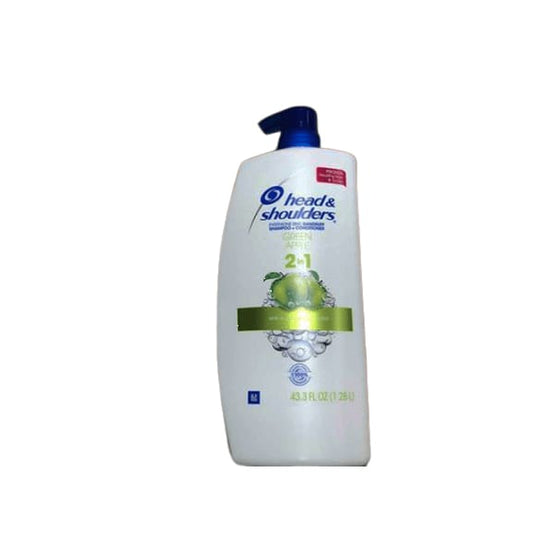 Head and Shoulders Green Apple Anti-Dandruff 2 in 1 Shampoo and Conditioner, 43.3 fl. oz. - ShelHealth.Com
