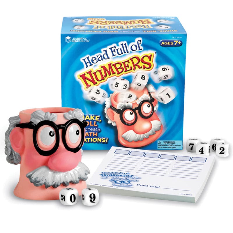 Head Full Of Numbers Math Game (Pack of 2) - Math - Learning Resources