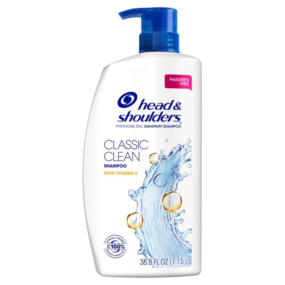 Head & Shoulders Anti-Dandruff Classic Clean with Vitamin E Shampoo (38.8 fl. oz.) - Shampoo & Conditioner - Head & Shoulders