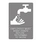 Headline Sign Ada Sign Restroom/wheelchair Accessible Tactile Symbol Molded Plastic 6 X 9 - Office - Headline® Sign