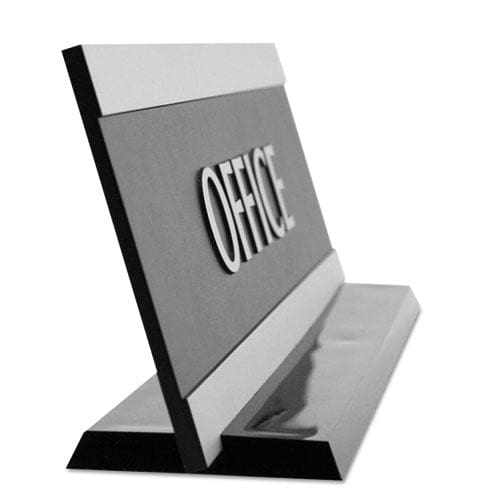 Headline Sign Century Series Office Sign Private 9 X 3 Black/silver - Office - Headline® Sign