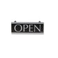 Headline Sign Century Series Reversible Open/closed Sign W/suction Mount 13 X 5 Black - Office - Headline® Sign