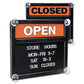Headline Sign Double-sided Open/closed Sign W/plastic Push Characters 14.38 X 12.38 - Office - Headline® Sign