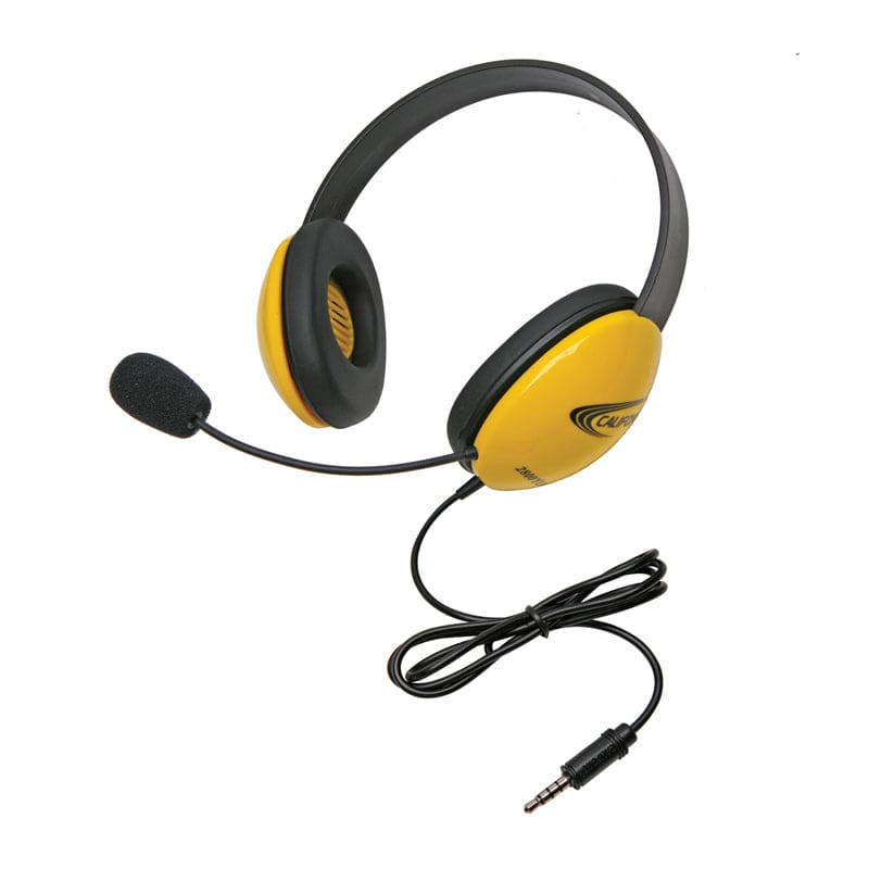 Headsets with Single 35Mm Plugs Ylw Listening 1St - Headphones - Califone International
