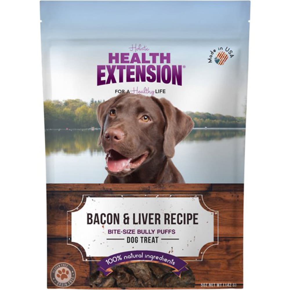 Health Extension Bully Puffs Bacon 5oz - Pet Supplies - Health Extension