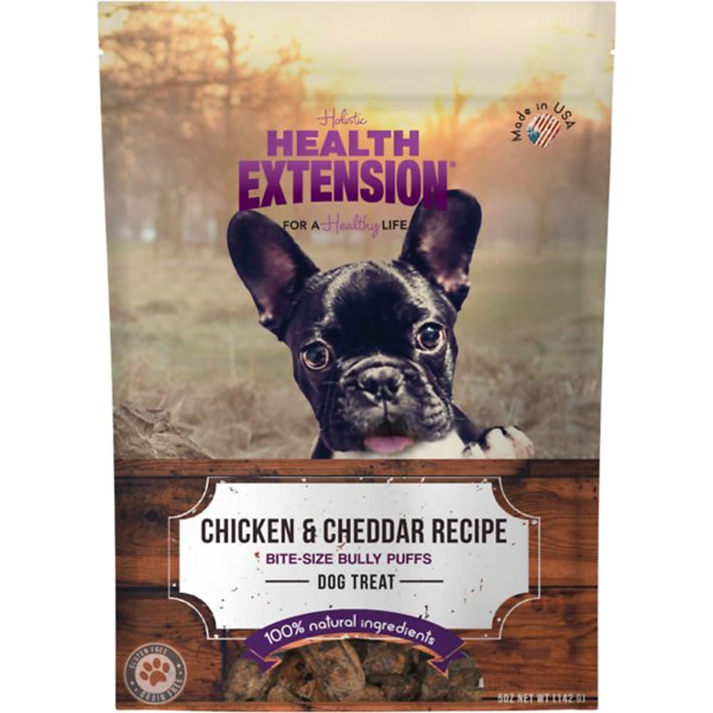 Health Extension Bully Puffs Chicken 5oz - Pet Supplies - Health Extension