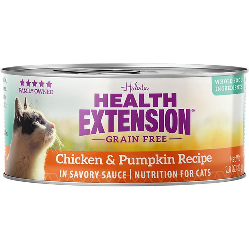 Health Extension Chicken and Pumpkin Cat Food 2.8oz (Case of 24) - Pet Supplies - Health Extension