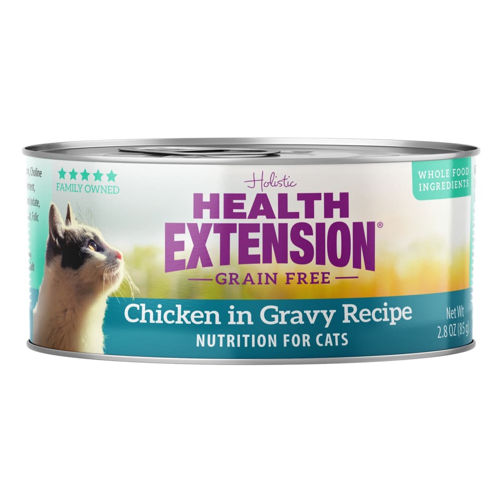 Health Extension Chicken In Gravy Cat Food 2.8oz (Case of 24) - Pet Supplies - Health Extension