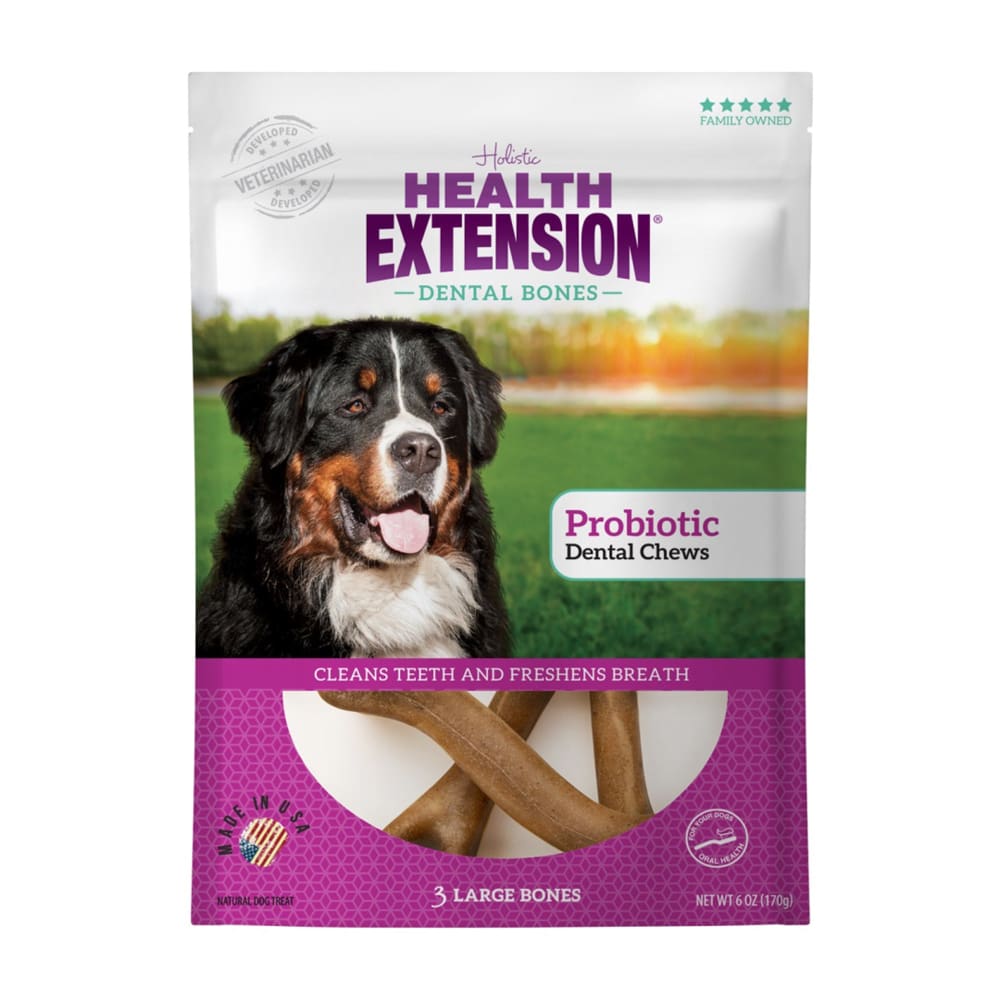 Health Extension Dental Bones - Large - Probiotic 3pk - Pet Supplies - Health Extension