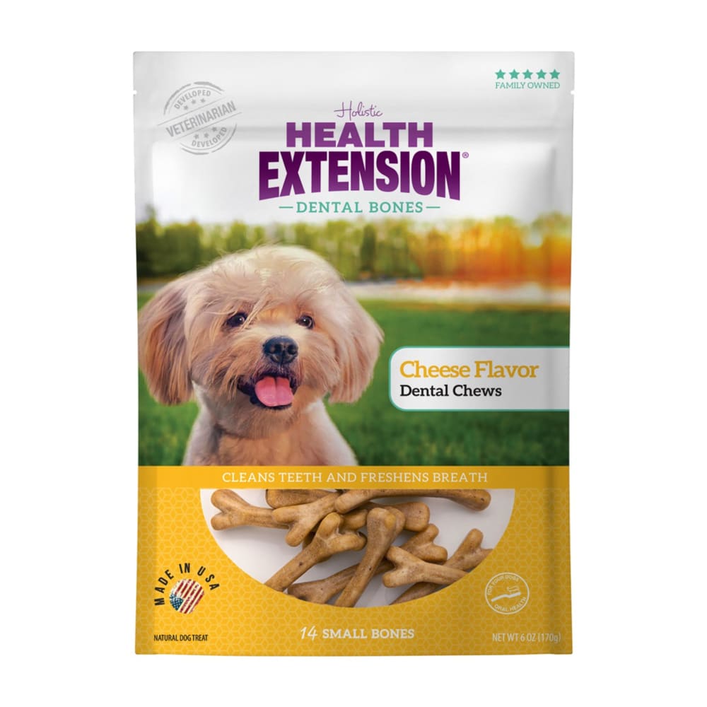 Health Extension Dental Bones - Small - Cheese 14pk - Pet Supplies - Health Extension