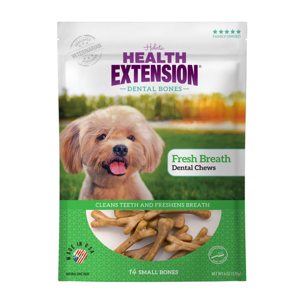 Health Extension Dental Bones - Small - Fresh Breath 14pk - Pet Supplies - Health Extension