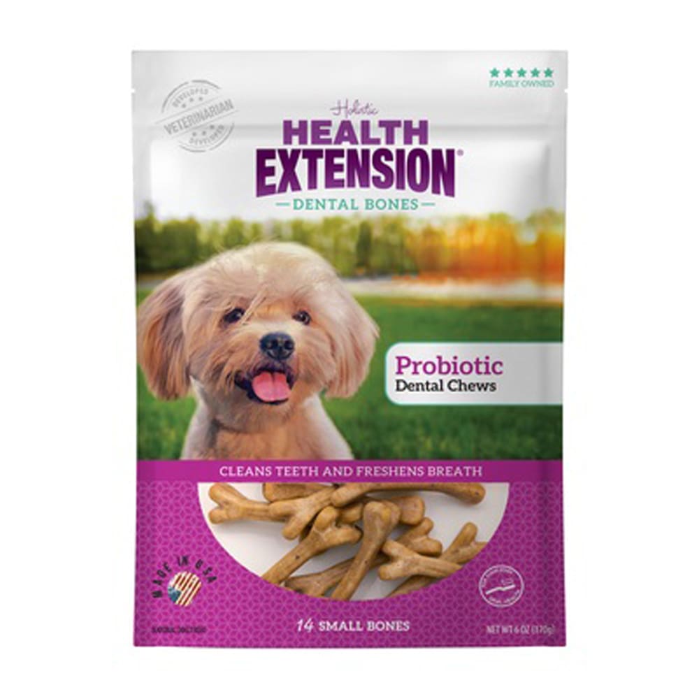 Health Extension Dental Bones - Small - Probiotic 14pk - Pet Supplies - Health Extension