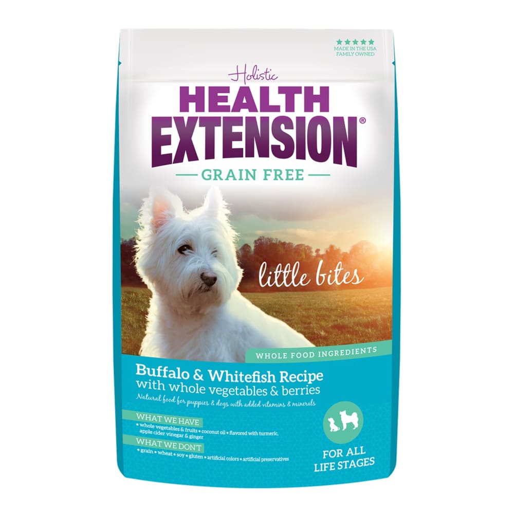 Health Extension Grain Free ~ Little Bites ~ Buffalo and Whitefish 10lb - Pet Supplies - Health Extension