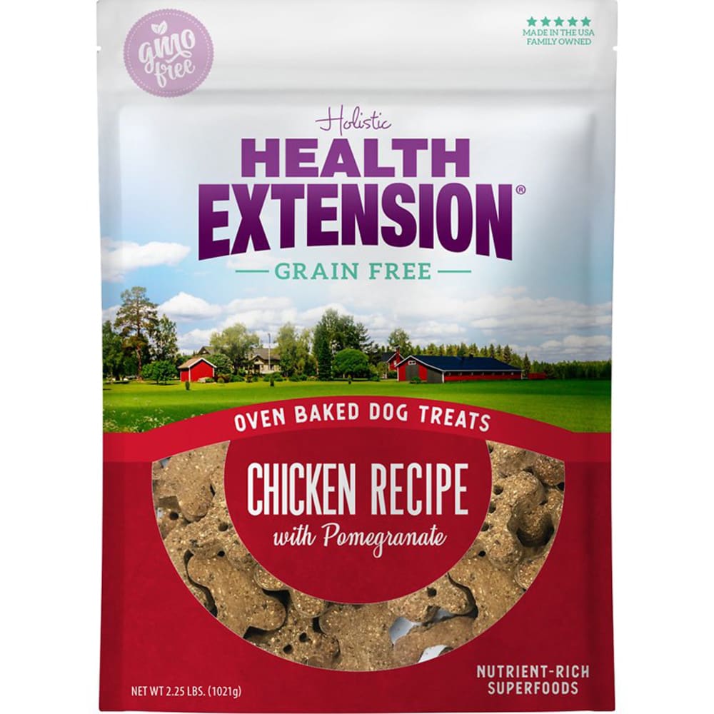 Health Extension Oven Baked Treats - Chicken with Pomegranate 2.25lb - Pet Supplies - Health Extension