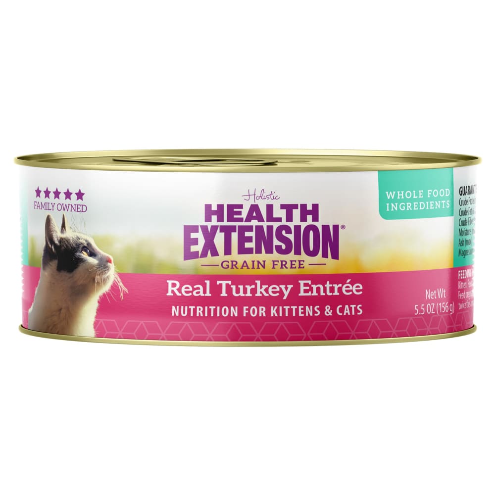Health Extension Turkey Entree Cat Food 5.5oz (Case of 24) - Pet Supplies - Health Extension