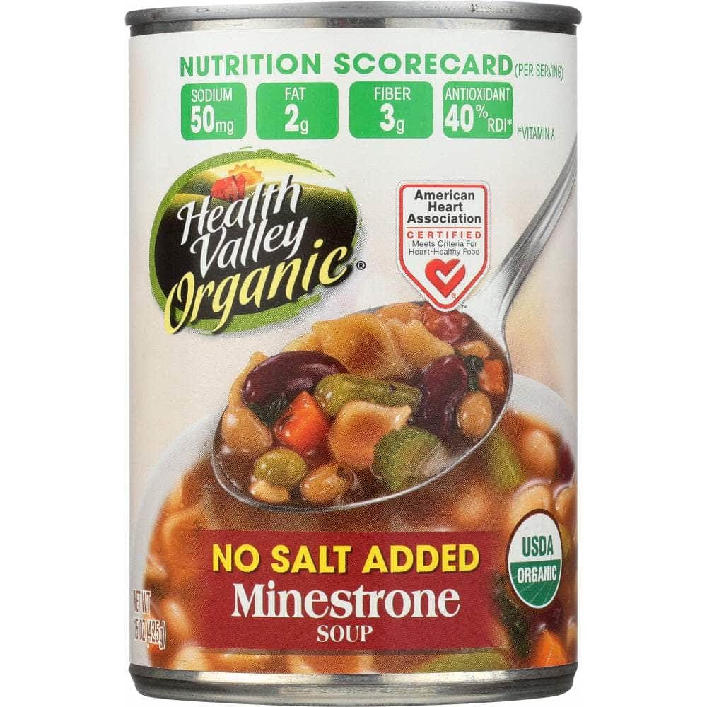 Health Valley Organic Health Valley Organic Minestrone Soup No Salt Added, 15 Oz