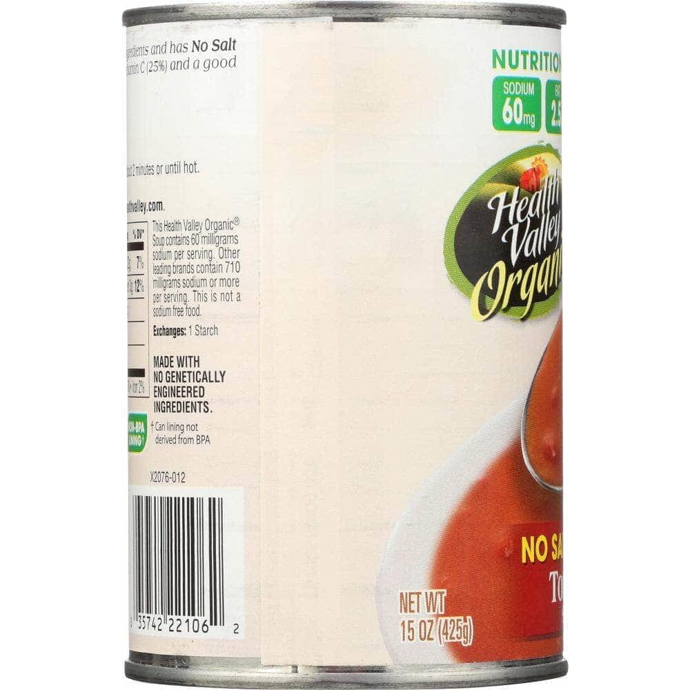 Health Valley Organic Health Valley Organic Tomato Soup No Salt Added, 15 Oz