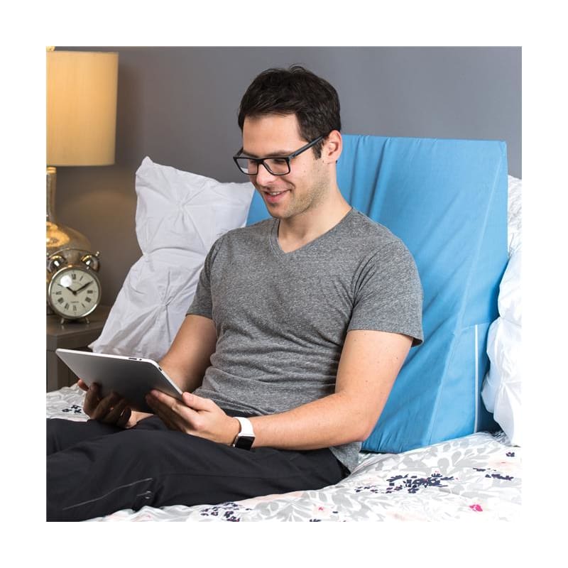 HealthSmart Bed Wedge Foam 7 X 24 X 24 Blue - Body Positioning and Pressure Relief >> Wedges - HealthSmart