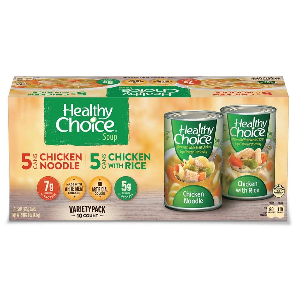 Healthy Choice Soup Variety Pack (15 oz. 10 pk.) - Canned Foods & Goods - Healthy Choice