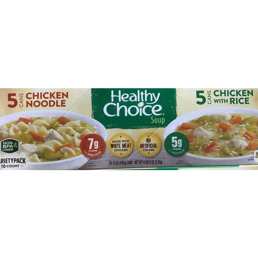 Healthy Choice Variety Pack Soup, 10 pk./15 oz. - ShelHealth.Com