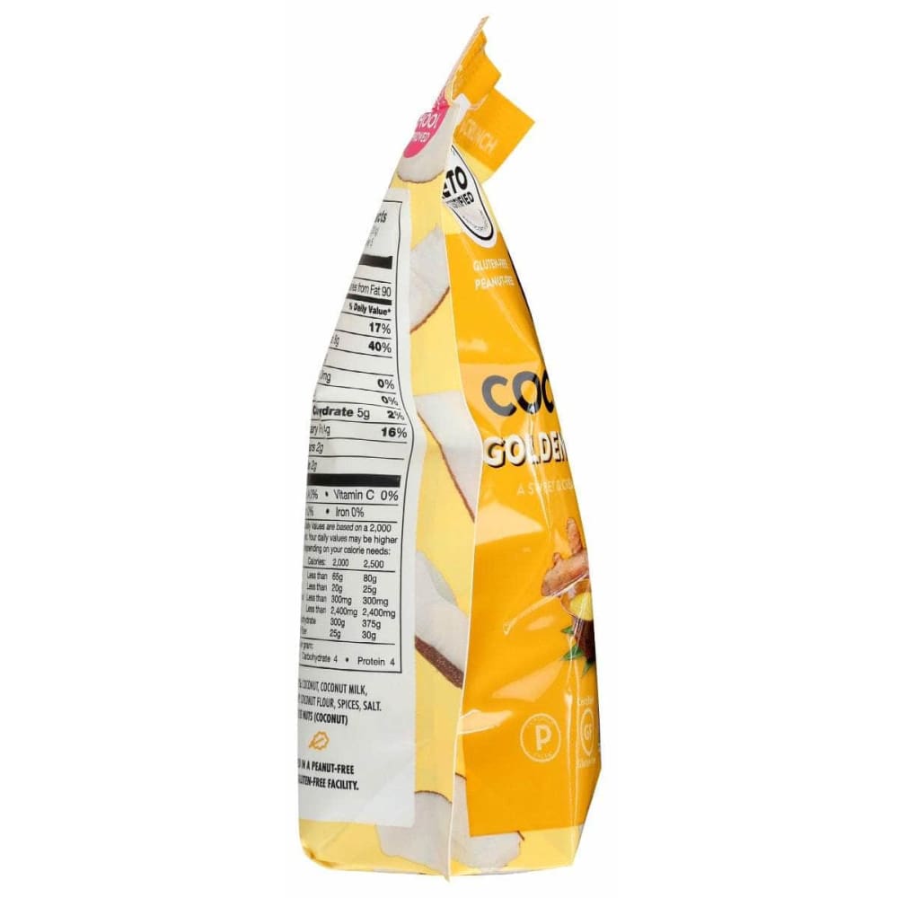 HEALTHY CRUNCH Healthy Crunch Golden Turmeric Latte Coconut Chip, 3.5 Oz