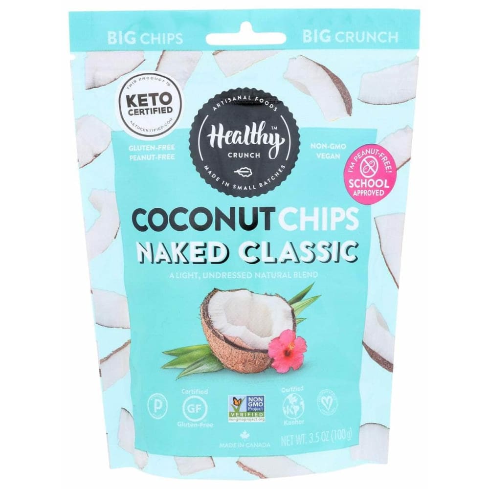 HEALTHY CRUNCH Healthy Crunch Naked Classic Coconut Chips, 3.5 Oz