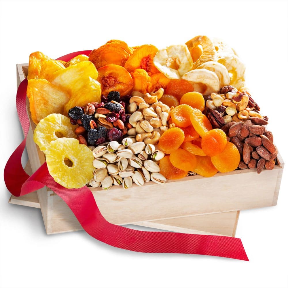 Healthy Indulgence Dried Fruit & Nuts Gift Crate - Salty & Savory - Healthy Indulgence