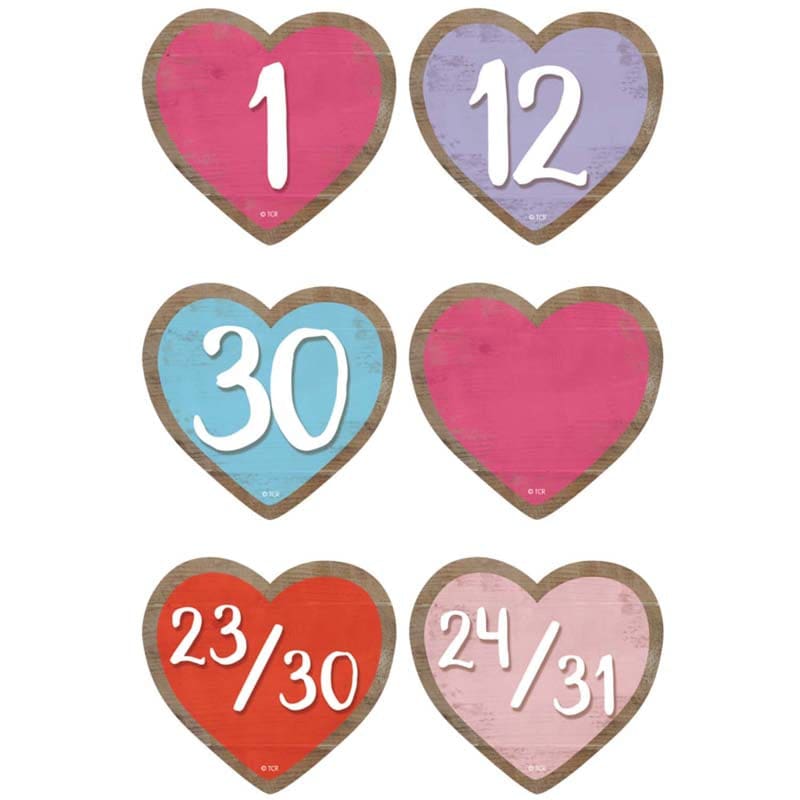 Hearts Calendar Days Home Sweet Classroom (Pack of 12) - Calendars - Teacher Created Resources