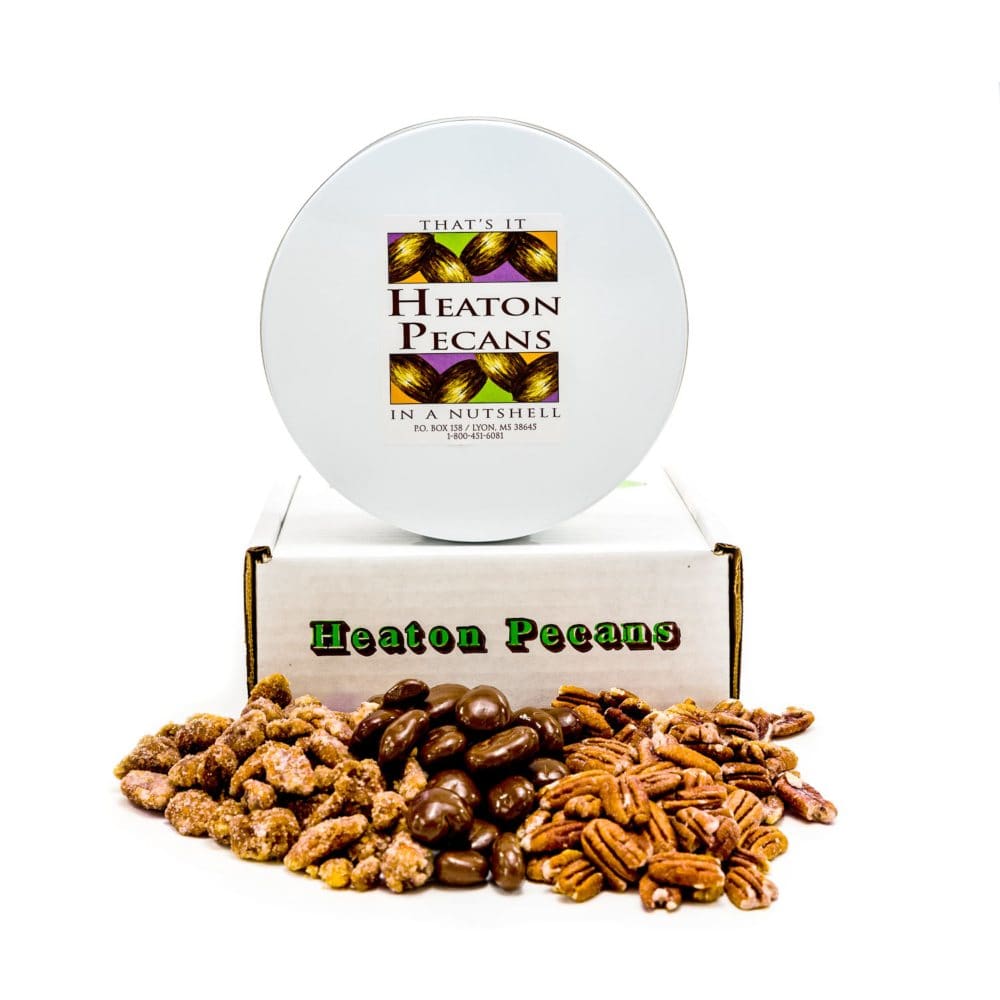 Heaton Pecans Chocolate-Covered Oven Roasted/ Salted and Praline - Trail Mix & Nuts - Heaton