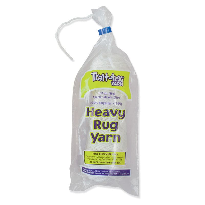 Heavy Rug Yarn White 60 Yards (Pack of 6) - Yarn - Dixon Ticonderoga Co - Pacon