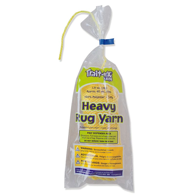 Heavy Rug Yarn Yellow 60 Yards (Pack of 6) - Yarn - Dixon Ticonderoga Co - Pacon