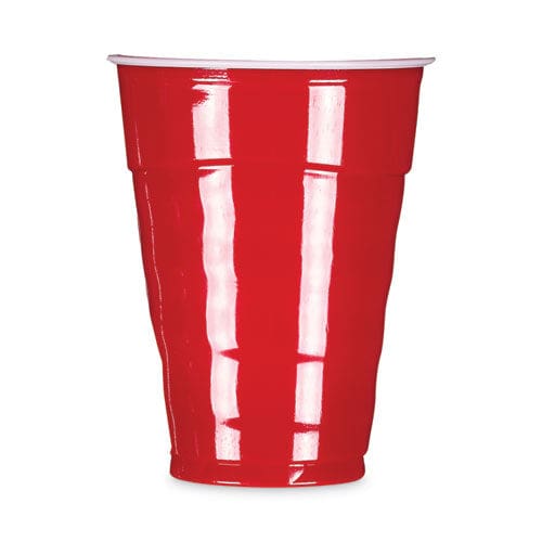 Hefty Easy Grip Disposable Plastic Party Cups 18 Oz Red 50/pack 8 Packs/carton - Food Service - Hefty®