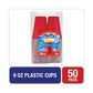 Hefty Easy Grip Disposable Plastic Party Cups 9 Oz Red 50/pack - Food Service - Hefty®